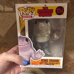 Funko Pop! King Shark Figure - Gray and Blue